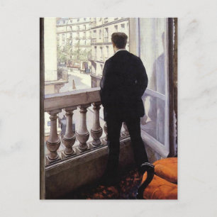 Carte Postale Caillebotte - Jeune Homme à sa Fenêtre