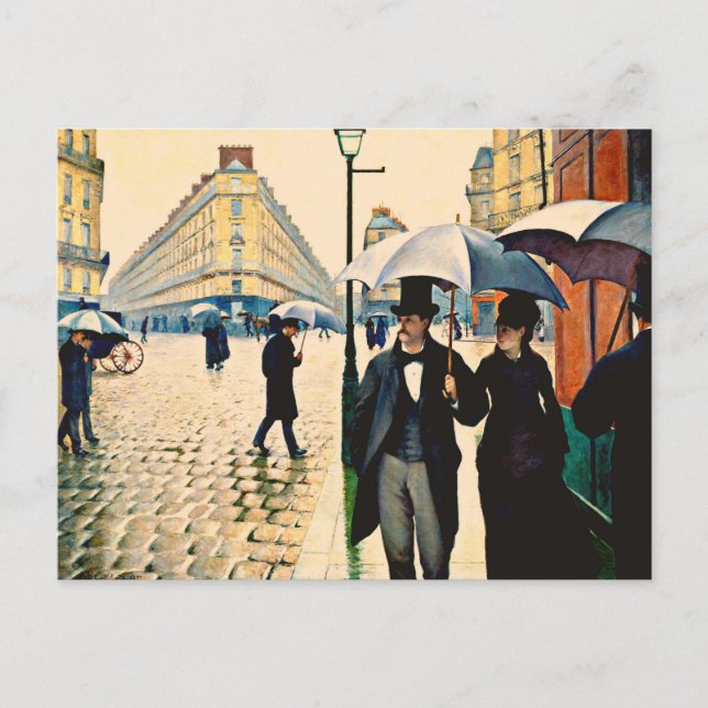 Carte Postale Caillebotte - Paris aux pluies (Devant)
