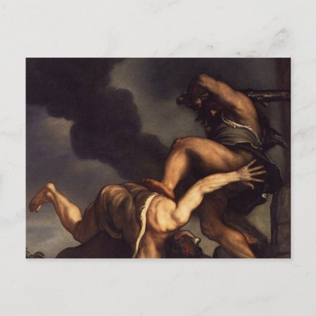 Carte Postale Cain Slay Abel (Devant)