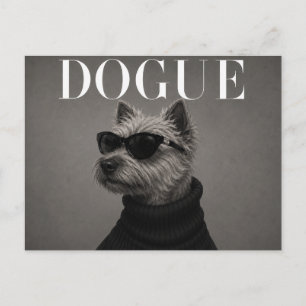 Carte Postale Cairn Terrier Luxe Éditorial de Mode