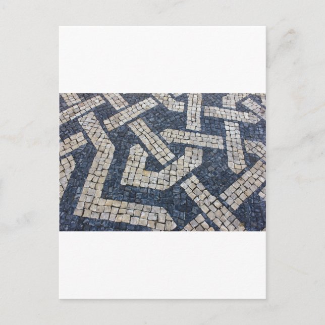 Carte Postale Calcada Portuguesa, Pavillon portugais (Devant)