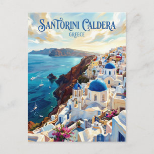 Carte Postale Caldeira de Santorin Grèce