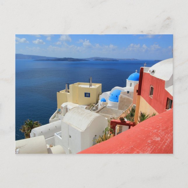 Carte Postale Caldera, Oia, Santorin, Grèce (Devant)