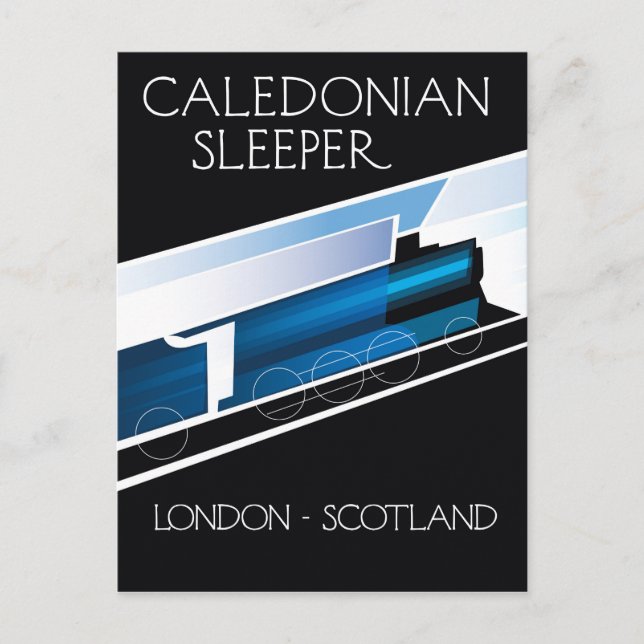 Carte Postale Caledonian Sleeper London Ecosse affiche voyage (Devant)