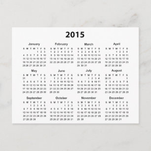 Carte Postale Calendrier 2015