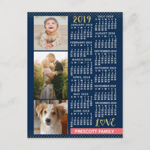 Carte Postale Calendrier 2019 (Voir la description pour la nouve