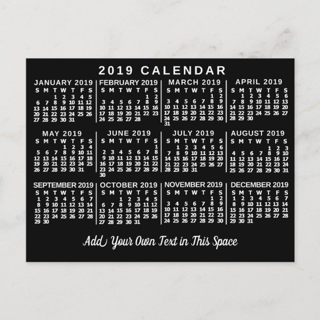 Carte Postale Calendrier 2019 (Voir la description pour la nouve (Devant)