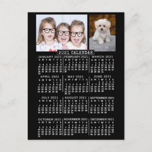 Carte Postale Calendrier 2021 (Voir la description pour la nouve