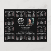 Calendrier 2024 Custom Business Logo Photo Texte F
