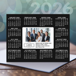 Carte Postale Calendrier avec logo Coordonnées