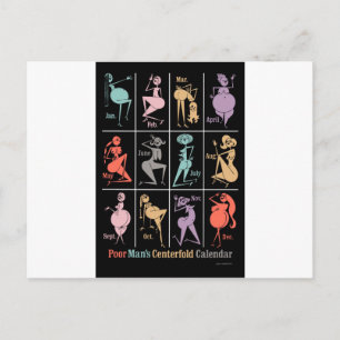 Carte Postale Calendrier central de l'homme pauvre
