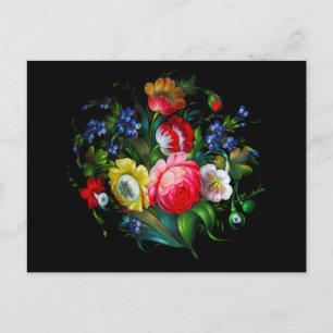 Carte Postale Calendrier de poche Floral 2012