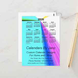 Carte Postale Calendrier des affaires 2026 de Vanishing Point pa