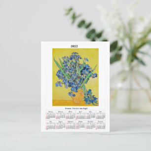 Carte Postale Calendrier Irissen pour 2023 Vincent van Gogh