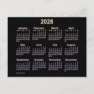 Carte Postale Calendrier Mini Ipanema 2028 Neon de Janz