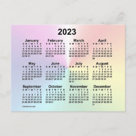 Carte Postale Calendrier mini nuage arc-en-ciel 2023 de Janz