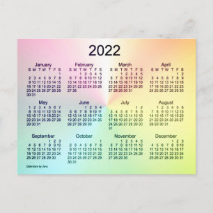 Carte Postale Calendrier mini Shimmer Recoleta 2022 de Janz