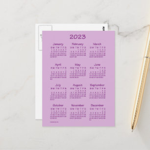 Carte Postale Calendrier Mini Tekton Rose 2023 par Janz