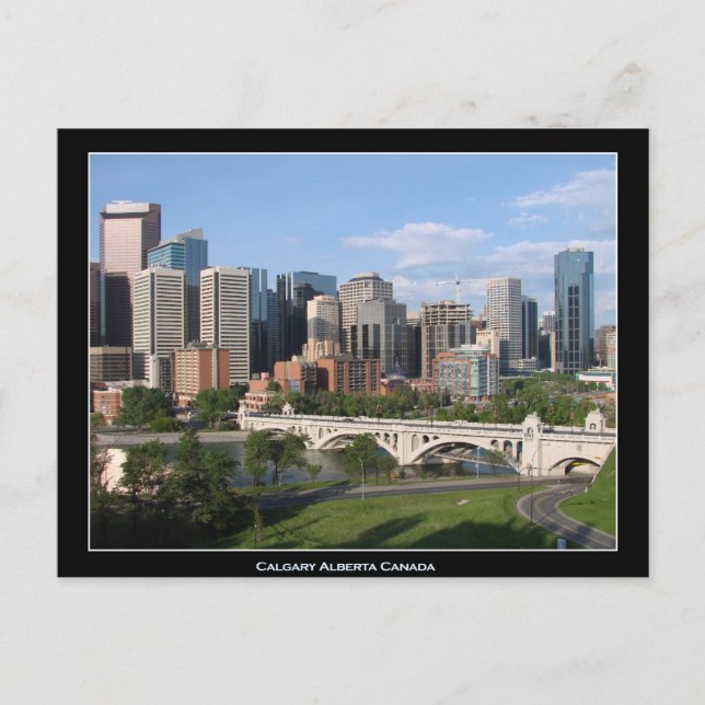 Carte Postale Calgary Alberta Centre-ville Skyline (Devant)