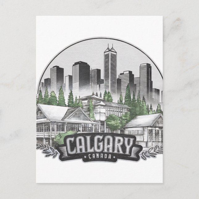 Carte Postale Calgary City Canada (Devant)