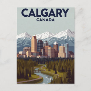Carte Postale Calgary Mountain View Vintage