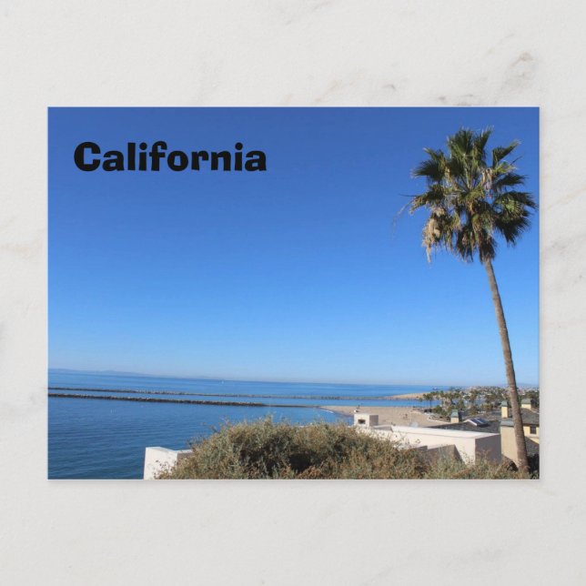 Carte postale California Beach Voyage Souvenir Pac (Devant)