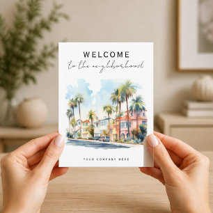Carte Postale California Bienvenue dans le quartier Realty
