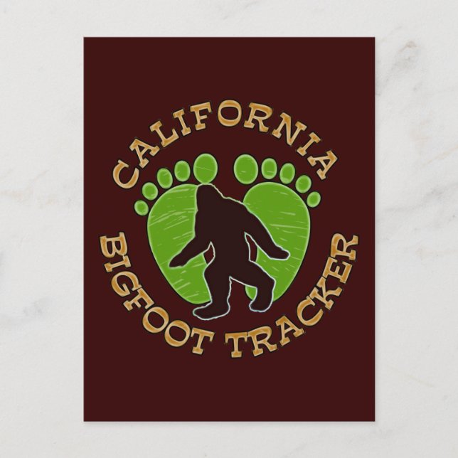 Carte Postale California Bigfoot Tracker (Devant)