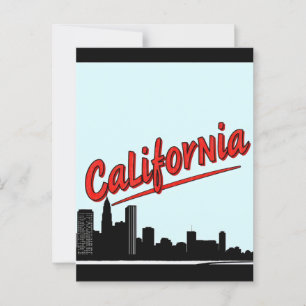 Carte postale California Comic Style