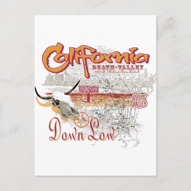 Carte Postale California Death Valley (Devant)