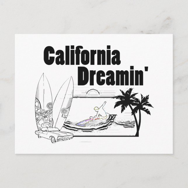 Carte Postale California Dreamin' (Devant)