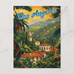 Carte Postale California Dreaming : Los Angeles Retro Travel