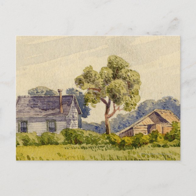 Carte Postale California Farm, Près De Stockton (Devant)