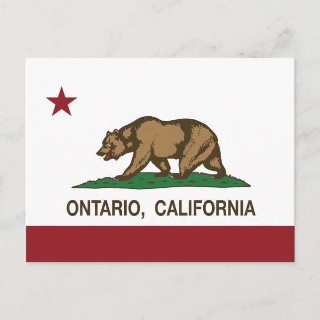 Carte Postale California State Flag Ontario (Devant)