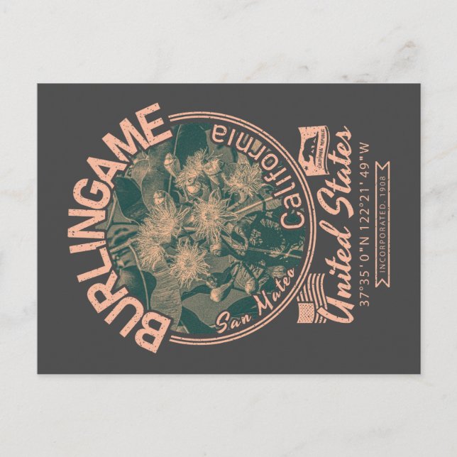 CARTE POSTALE CALIFORNIE DE BURLINGAME - EUCALYPTUS TREE (Devant)