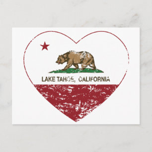 Carte Postale californie pavillon lac tahoe coeur en détresse