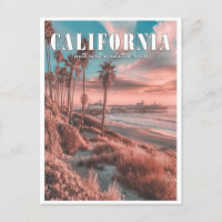 Californie : Une plage Vintage de Manhattan