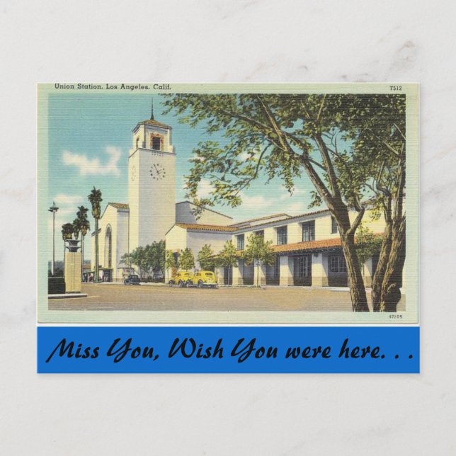 Carte Postale Californie, Union Station (Devant)