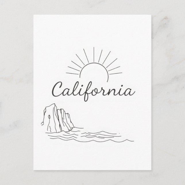 Carte postale californienne (Devant)