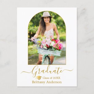 Carte Postale Calligraphie Arc moderne Photo Casquette d'or Grad
