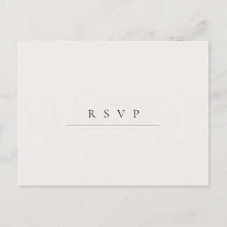 Carte Postale Calligraphie minimaliste moderne de code QR RSVP