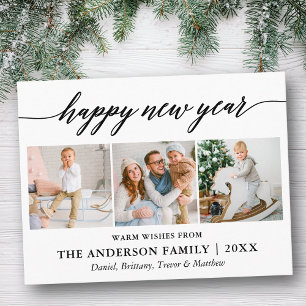 Carte Postale Calligraphie moderne Bonne année photo 3