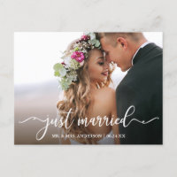 Calligraphie moderne Juste Marié Photo Mariage