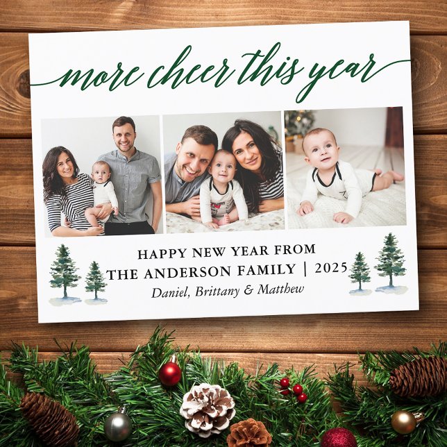 Carte Postale Calligraphie Plus Cheveux Cette Année 3 Pins Photo (Customize to change your personalized text size or text style.)