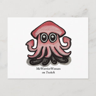 Carte Postale Calmar, MeWarriorWoman sur Twitch