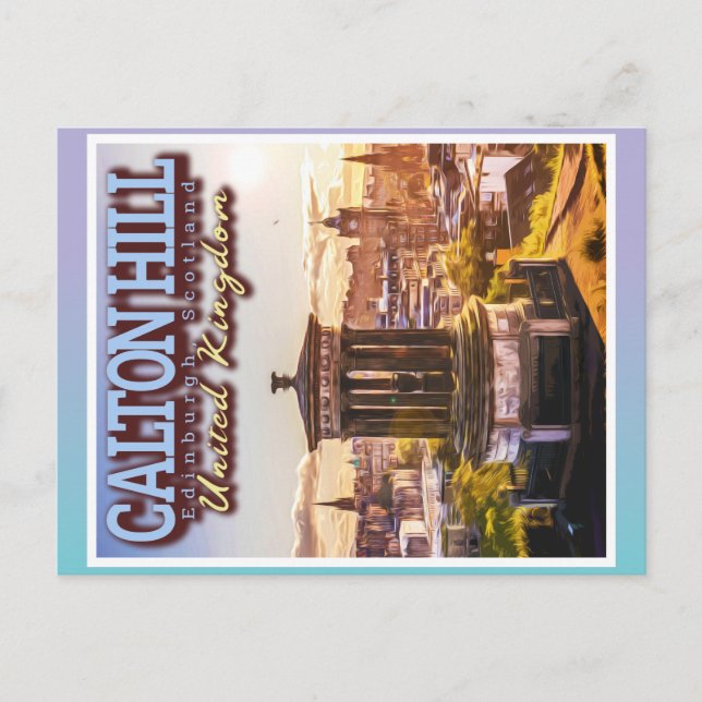 CARTE POSTALE CALTON HILL - LE MONUMENT DUGALD STEWART (Devant)