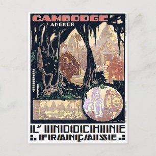 Carte Postale Cambodge, Angkor, L'Indochine, Voyage Asiatique Vi