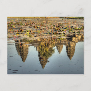 Carte Postale Cambodge, Angkor Wat. Reflet du temple