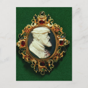 Carte Postale Cameo portant le portrait de Charles Ier d'Espagne