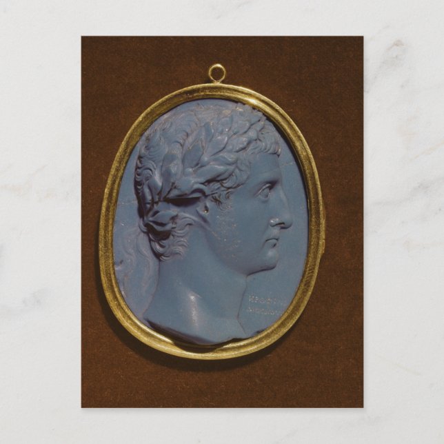 Carte Postale Cameo portant le profil de Tiberius (Devant)
